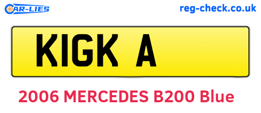 K1GKA are the vehicle registration plates.