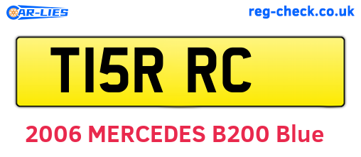 T15RRC are the vehicle registration plates.