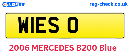 W1ESO are the vehicle registration plates.