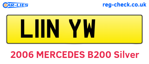 L11NYW are the vehicle registration plates.