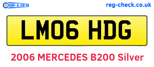LM06HDG are the vehicle registration plates.