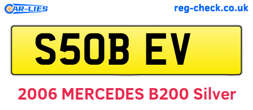 S50BEV are the vehicle registration plates.