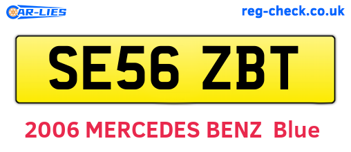SE56ZBT are the vehicle registration plates.