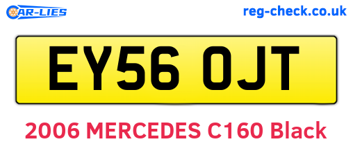 EY56OJT are the vehicle registration plates.