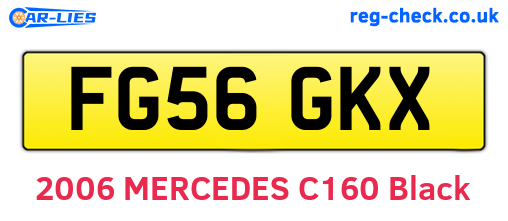 FG56GKX are the vehicle registration plates.