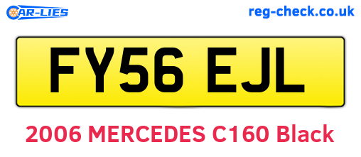FY56EJL are the vehicle registration plates.