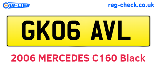 GK06AVL are the vehicle registration plates.