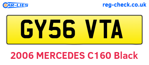 GY56VTA are the vehicle registration plates.