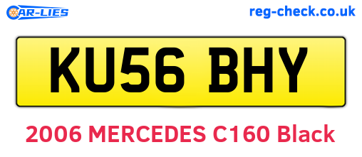 KU56BHY are the vehicle registration plates.