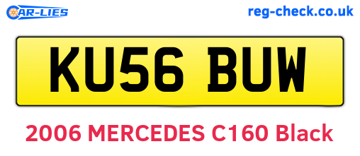 KU56BUW are the vehicle registration plates.