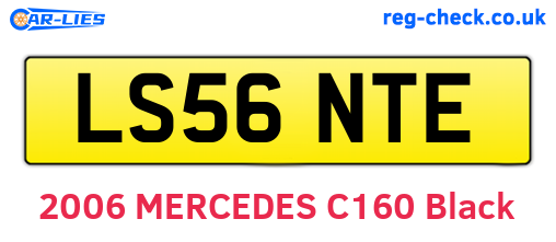 LS56NTE are the vehicle registration plates.