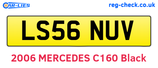 LS56NUV are the vehicle registration plates.