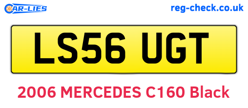 LS56UGT are the vehicle registration plates.
