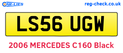 LS56UGW are the vehicle registration plates.