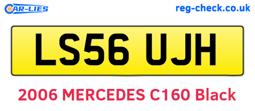 LS56UJH are the vehicle registration plates.