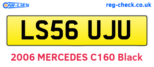 LS56UJU are the vehicle registration plates.