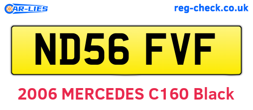 ND56FVF are the vehicle registration plates.