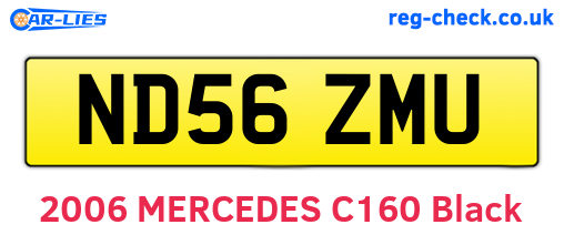 ND56ZMU are the vehicle registration plates.