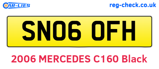 SN06OFH are the vehicle registration plates.