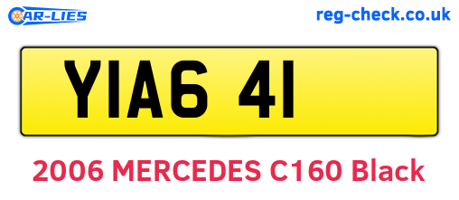 YIA641 are the vehicle registration plates.