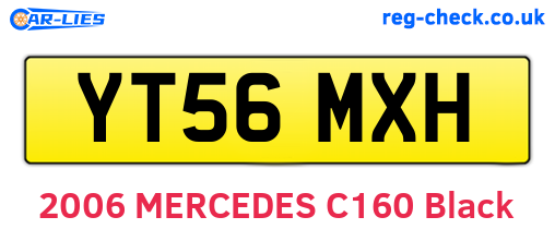 YT56MXH are the vehicle registration plates.
