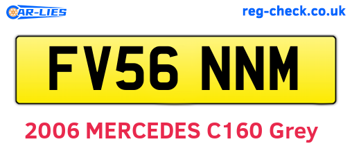 FV56NNM are the vehicle registration plates.