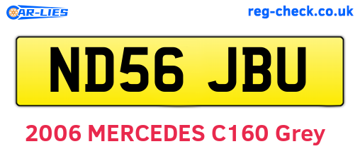 ND56JBU are the vehicle registration plates.