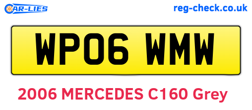 WP06WMW are the vehicle registration plates.