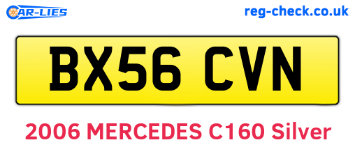 BX56CVN are the vehicle registration plates.