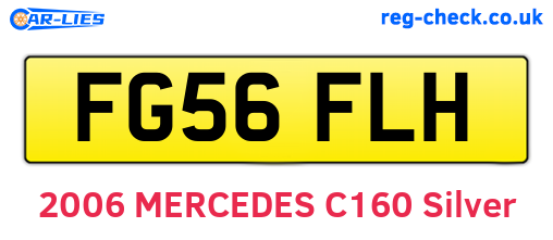 FG56FLH are the vehicle registration plates.