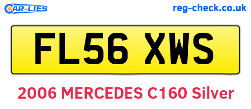 FL56XWS are the vehicle registration plates.