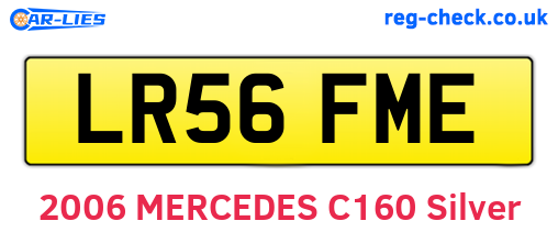 LR56FME are the vehicle registration plates.