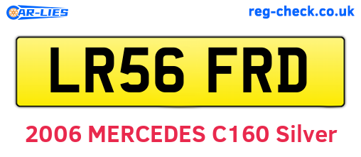 LR56FRD are the vehicle registration plates.