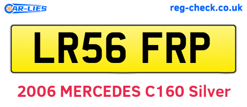 LR56FRP are the vehicle registration plates.
