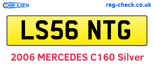 LS56NTG are the vehicle registration plates.