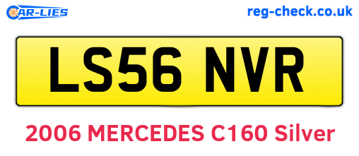 LS56NVR are the vehicle registration plates.