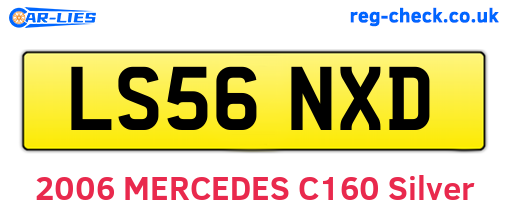 LS56NXD are the vehicle registration plates.