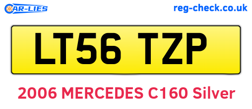 LT56TZP are the vehicle registration plates.