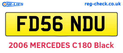 FD56NDU are the vehicle registration plates.
