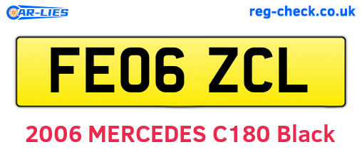FE06ZCL are the vehicle registration plates.