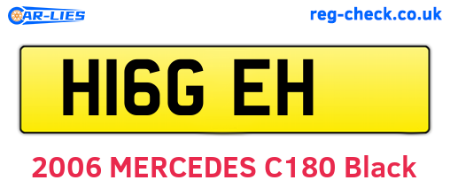 H16GEH are the vehicle registration plates.