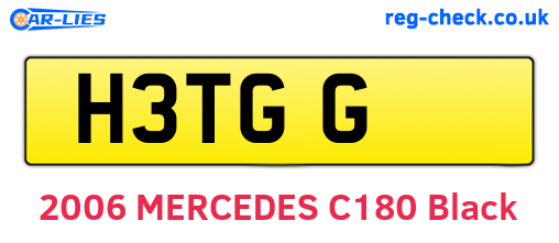 H3TGG are the vehicle registration plates.
