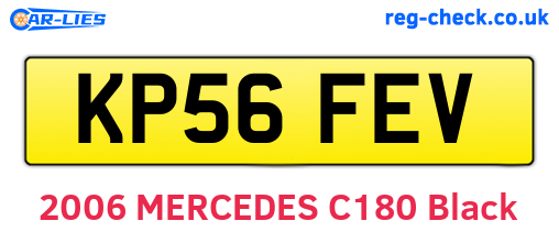 KP56FEV are the vehicle registration plates.