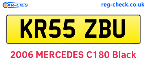KR55ZBU are the vehicle registration plates.