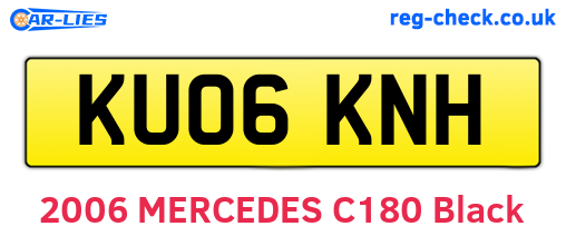 KU06KNH are the vehicle registration plates.