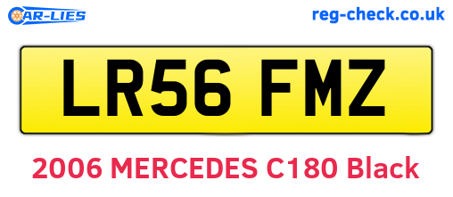 LR56FMZ are the vehicle registration plates.