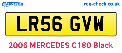 LR56GVW are the vehicle registration plates.