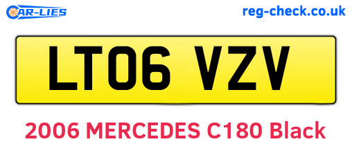 LT06VZV are the vehicle registration plates.
