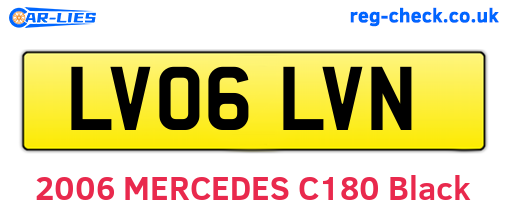LV06LVN are the vehicle registration plates.