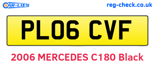 PL06CVF are the vehicle registration plates.